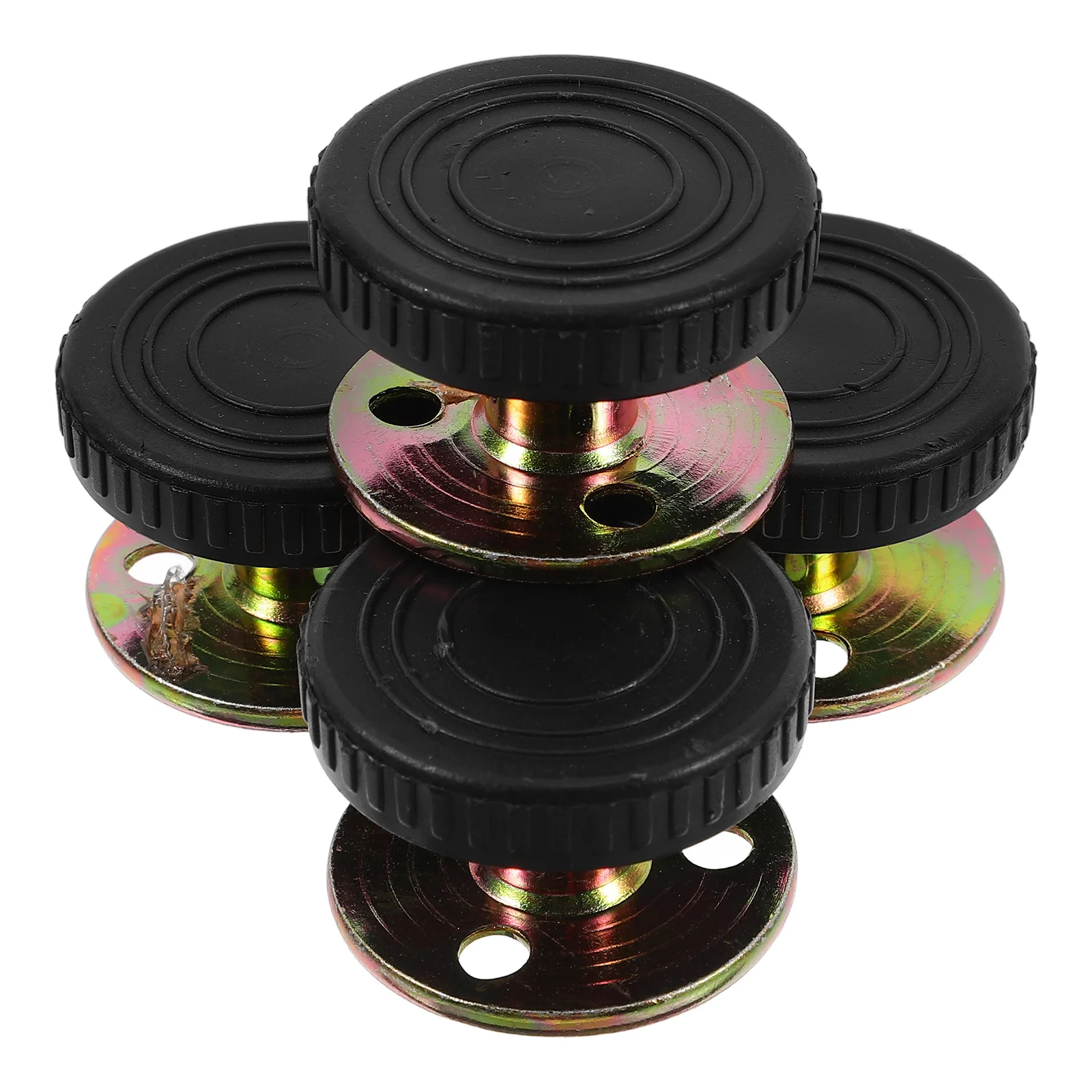 4 pezzi fissatore da comodino in metallo regolabile 47-64mm attuatore antiscivolo stabilizzatore da parete robusto strumento antiscivolo per la camera da letto di casa