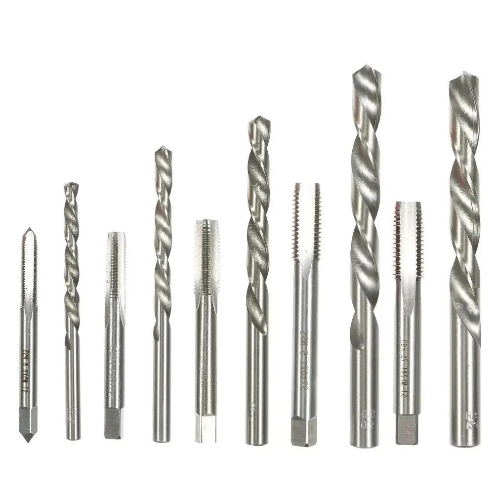 

131Pcs Screw Thread Inserts Thread Repair Kit M5-M12 Thread Tap Drill Thread Repair Tool Curved Handle With Iron Box