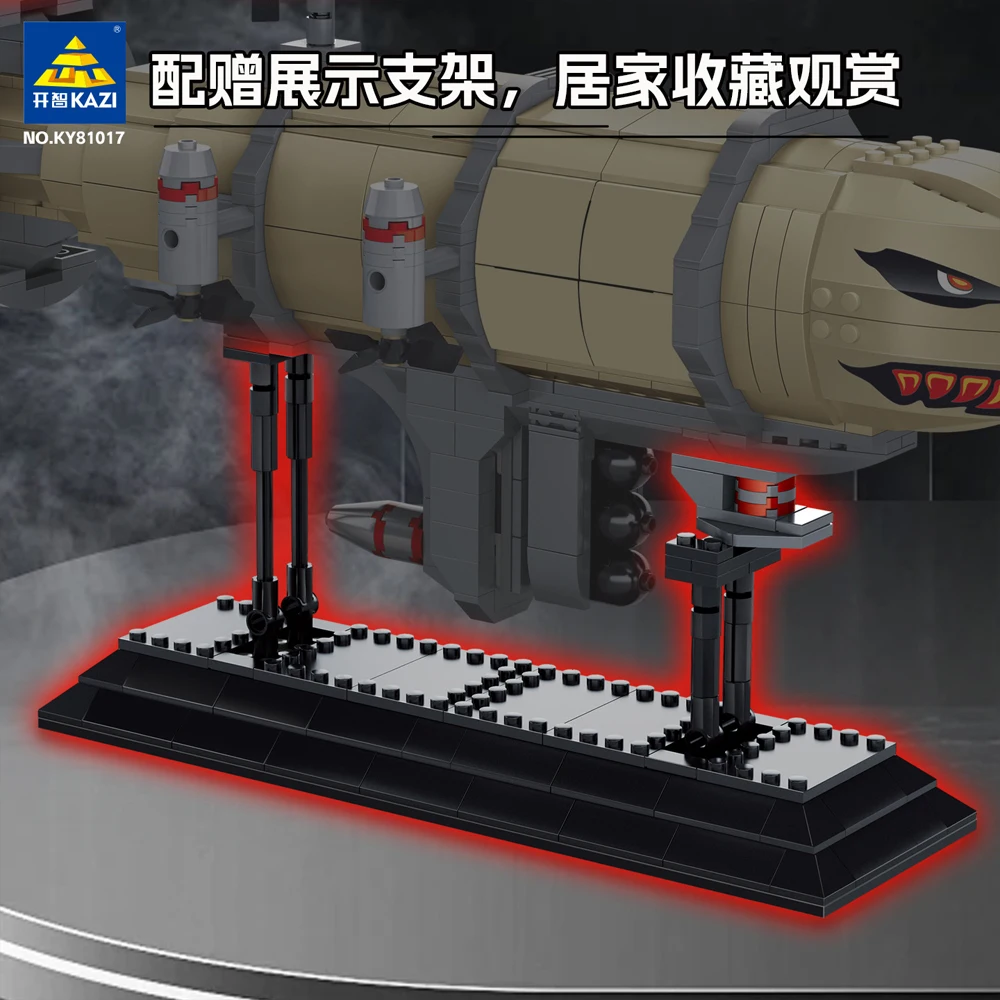 재고 있음 MOC 창의력 클래식 게임 Kirov 비행선 빌딩 블록 벽돌 조립 모델 장난감 어린이를위한 생일 선물 세트