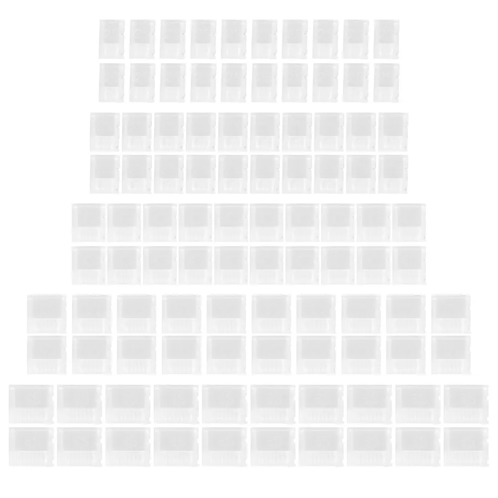 100 Pcs 2S-6S AB Clip Clip Lock White Balanced Plug Protector Ergonomic Design Balanced Head Connector Kit Battery Balanced Plug