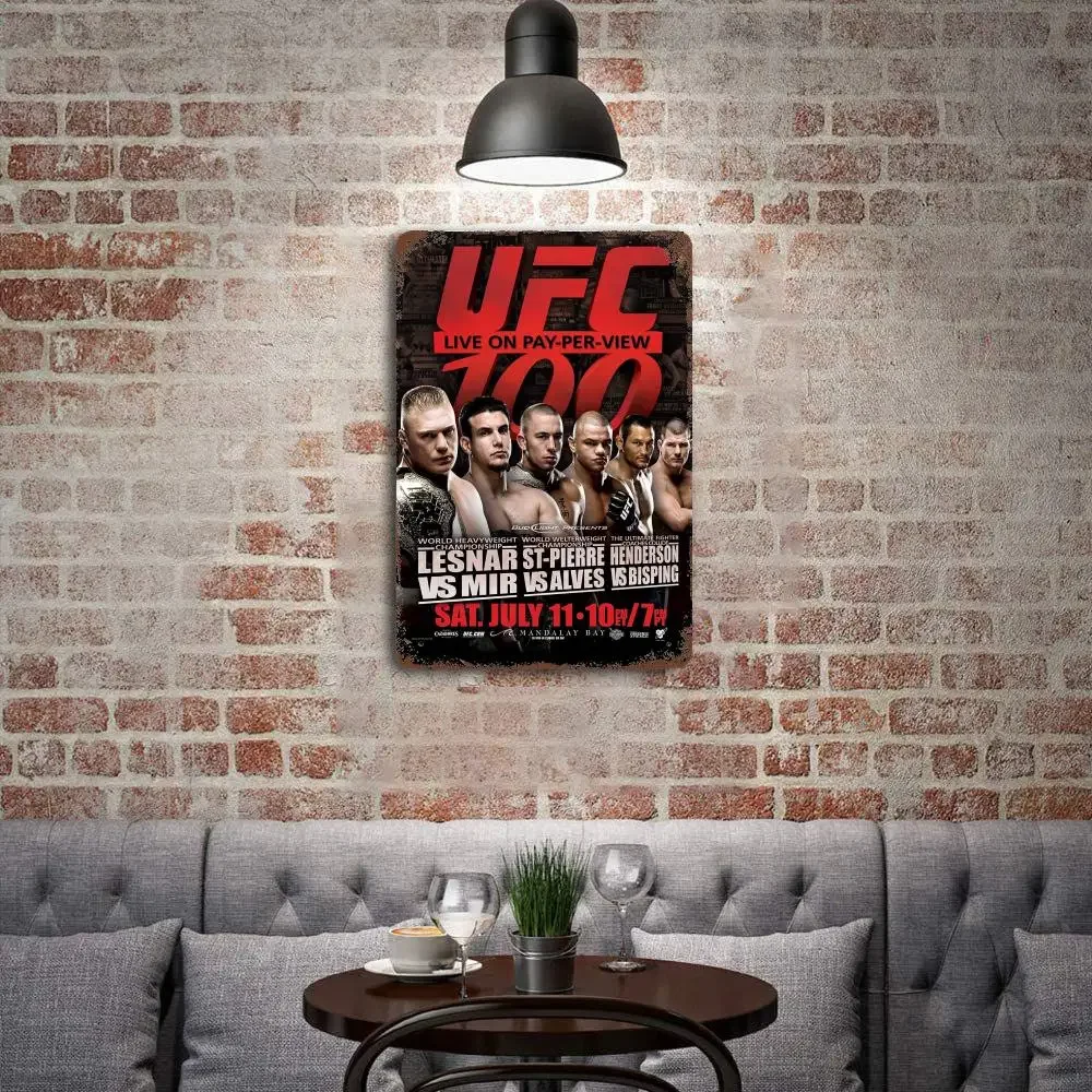 Conor McGregor Fan MMA Decor Poster Vintage Tin Sign Metal Sign Decorative Plaque for Pub Bar Man Cave Club Wall Decoration