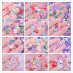 20/30/50Pcs Random Mix Shell Cloud Heart Moon Pendant Glass Used For Jewelry Making Supplies Diy Necklace Pendant Accessories