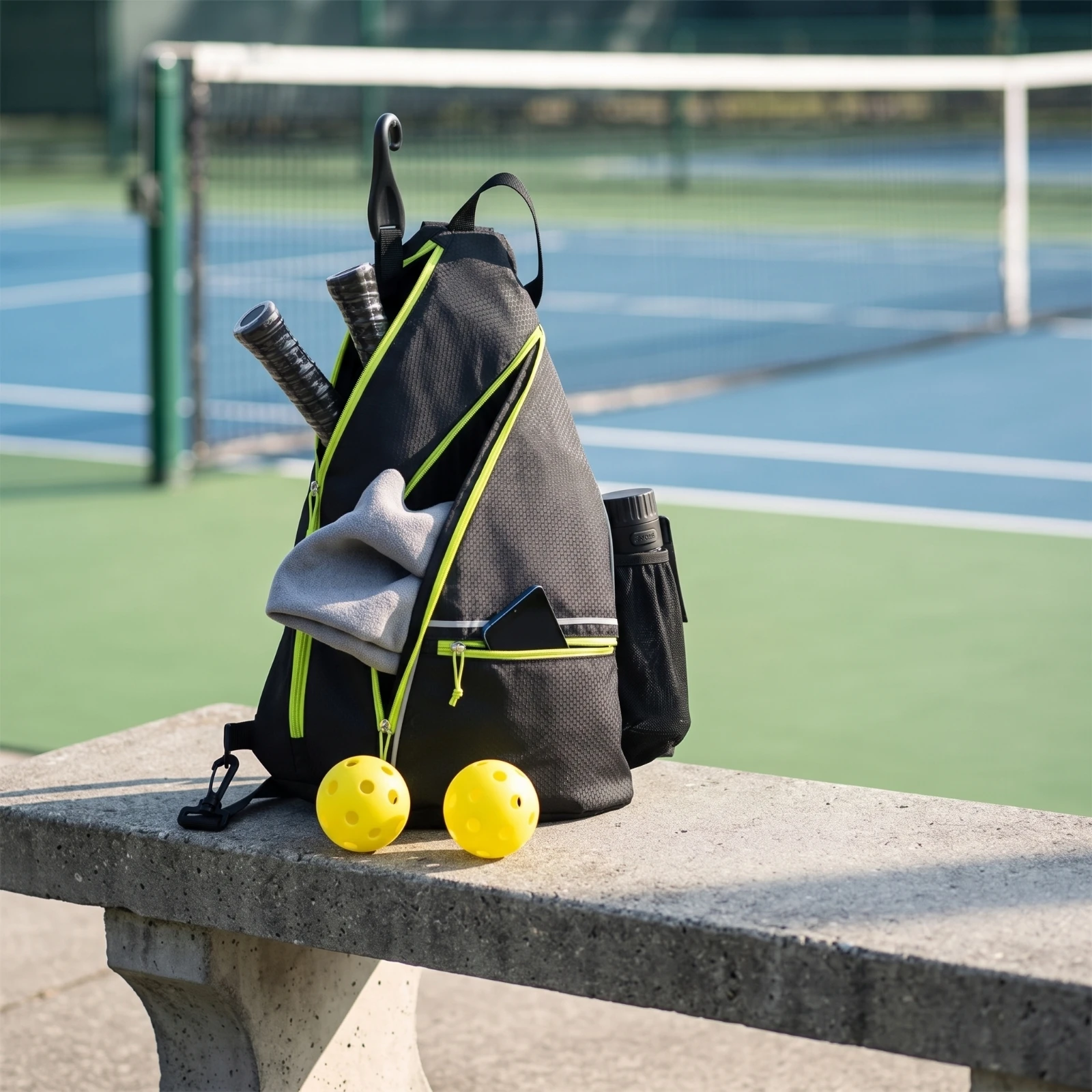 Backpack Racket Bag - Pickleball Backpack Padded Pickleball Bag with