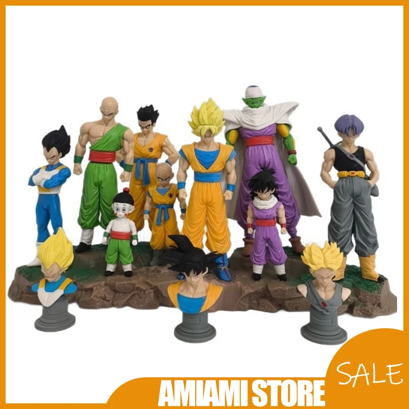 

18-36 см Dragon Ball Z Infinite Warriors GK Set Gohan Goku Piccolo Krillin Chaozu Статуя Коллекция День Рождения Рождественские Подарки Игрушка