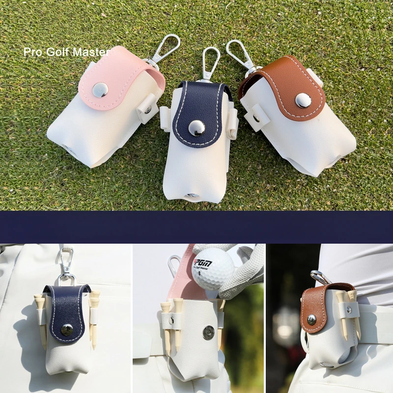 1 PCS Golf Waist Storage Bag Ball Cover Storage Magnetic Buckle Portable for Men Women Golf Accessories