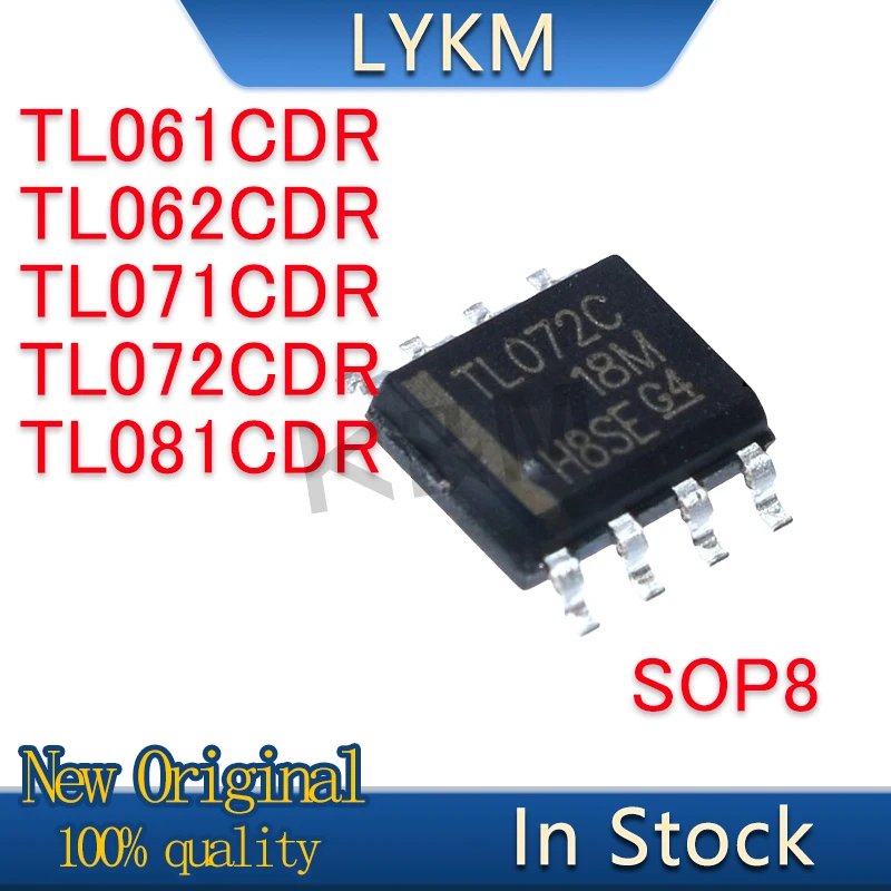 10/PCS New Original TL072CDR TL061CDR TL062CDR TL071CDR TL072CDR TL081CDR SOP8 Operational amplifier chip In Stock