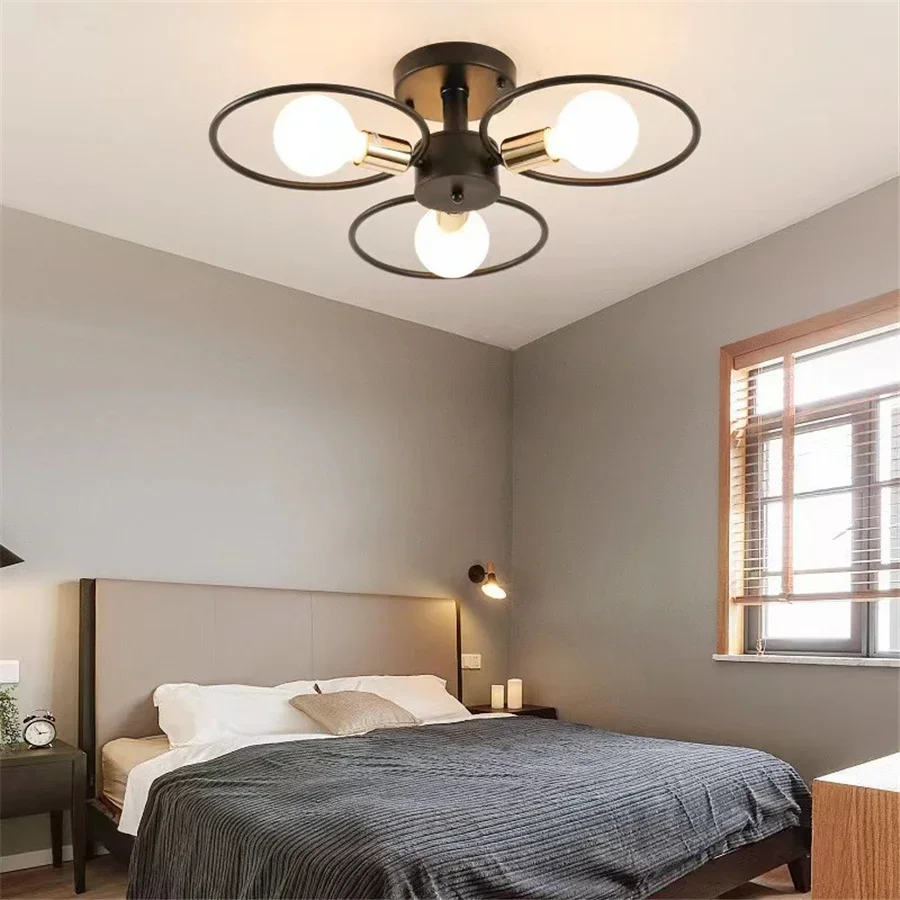 

3/6/9 Heads LED Modern Ceiling Chandelier Lights Iron Art Ceiling Lamp for Dining Living Room Kitchen Bedroom Study Room Decor