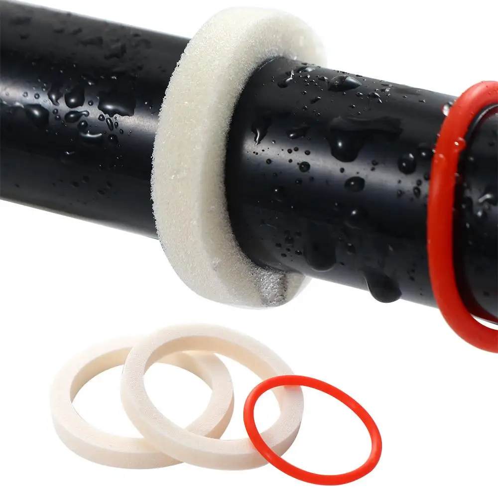 Red Circle 32/34/35/36mm Shock Absorber Bicycle Fork Sponge Ring Oil Sealed Foam Bicycle Fork Oil Sponge Bike Suspension Fork