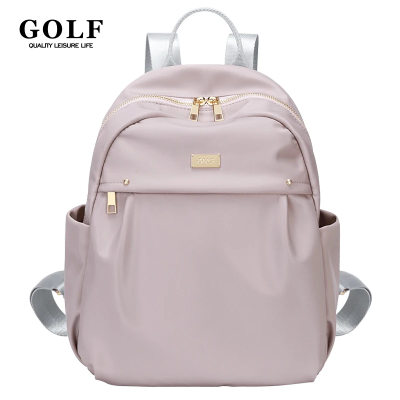 

Рюкзаки для гольфа, женские маленькие рюкзаки для женщин, водонепроницаемые розовые рюкзаки с двойной молнией и рюшами, противоугонные карманные женские сумки