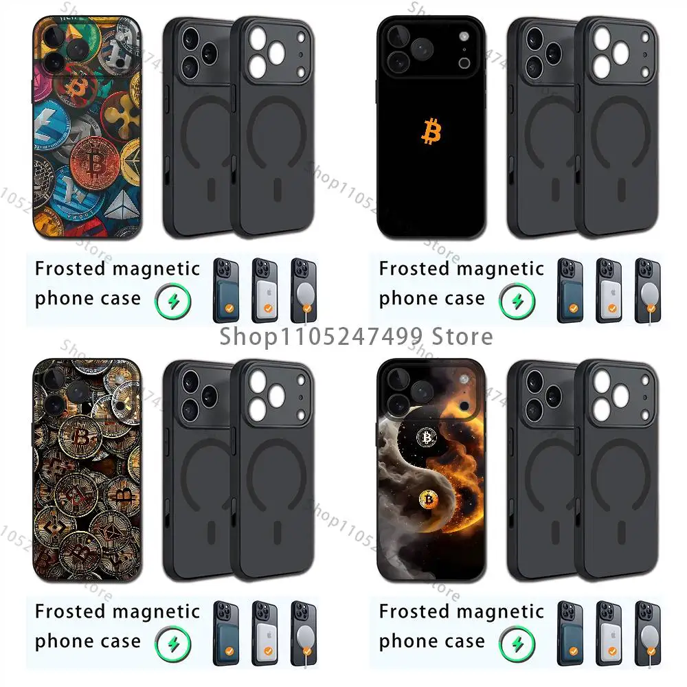 

Bitcoin Phone For iPhone 17,12,11,16,15,13,14,Pro,Max,Plus,Mini, For Magsafe,Magnetic Wireless Charging Case