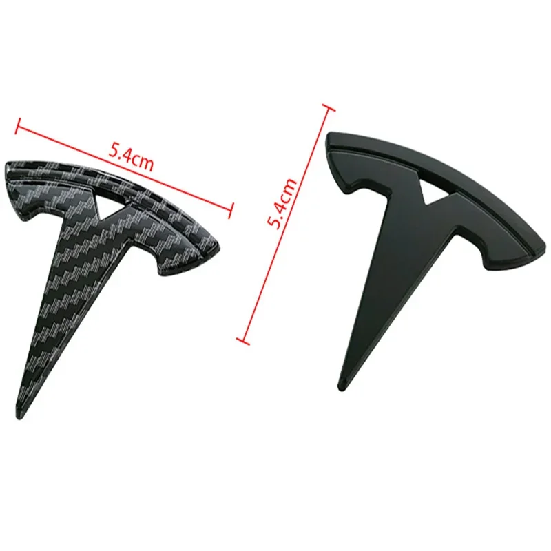 5.4x5.4cm ABS Car Steering Wheel Cover Emblem Sticker for Tesla Model 3 S X Y Roadster Auto Interior Badge Decal Accessories