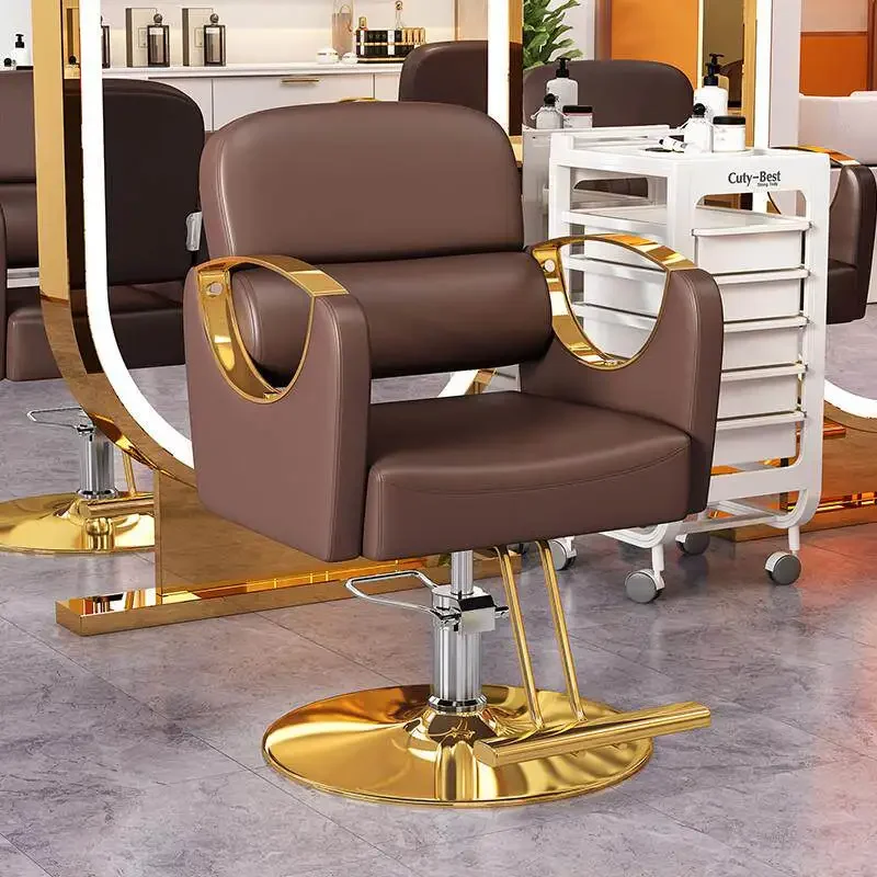 Beauty Salon Swivel Barber Chair For Beauty Hair Stylist Barber Chair Pedicure Manicure Cadeira Game Beauty Salon Furniture