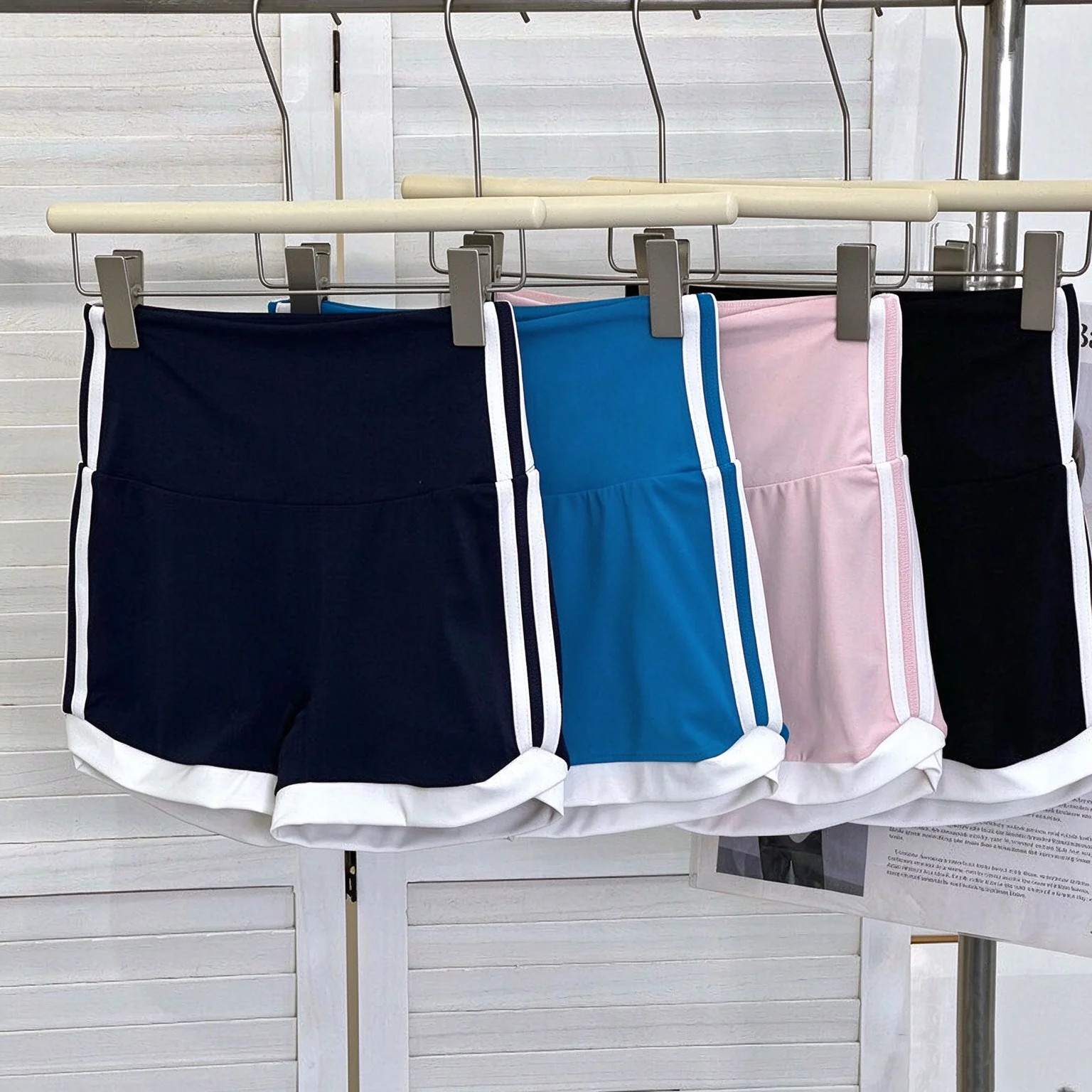 Women's High-Waisted Yoga Shorts Peach-Butt Fitness Training Running Hot Pants Tummy Control Butt Lifting Sportswear