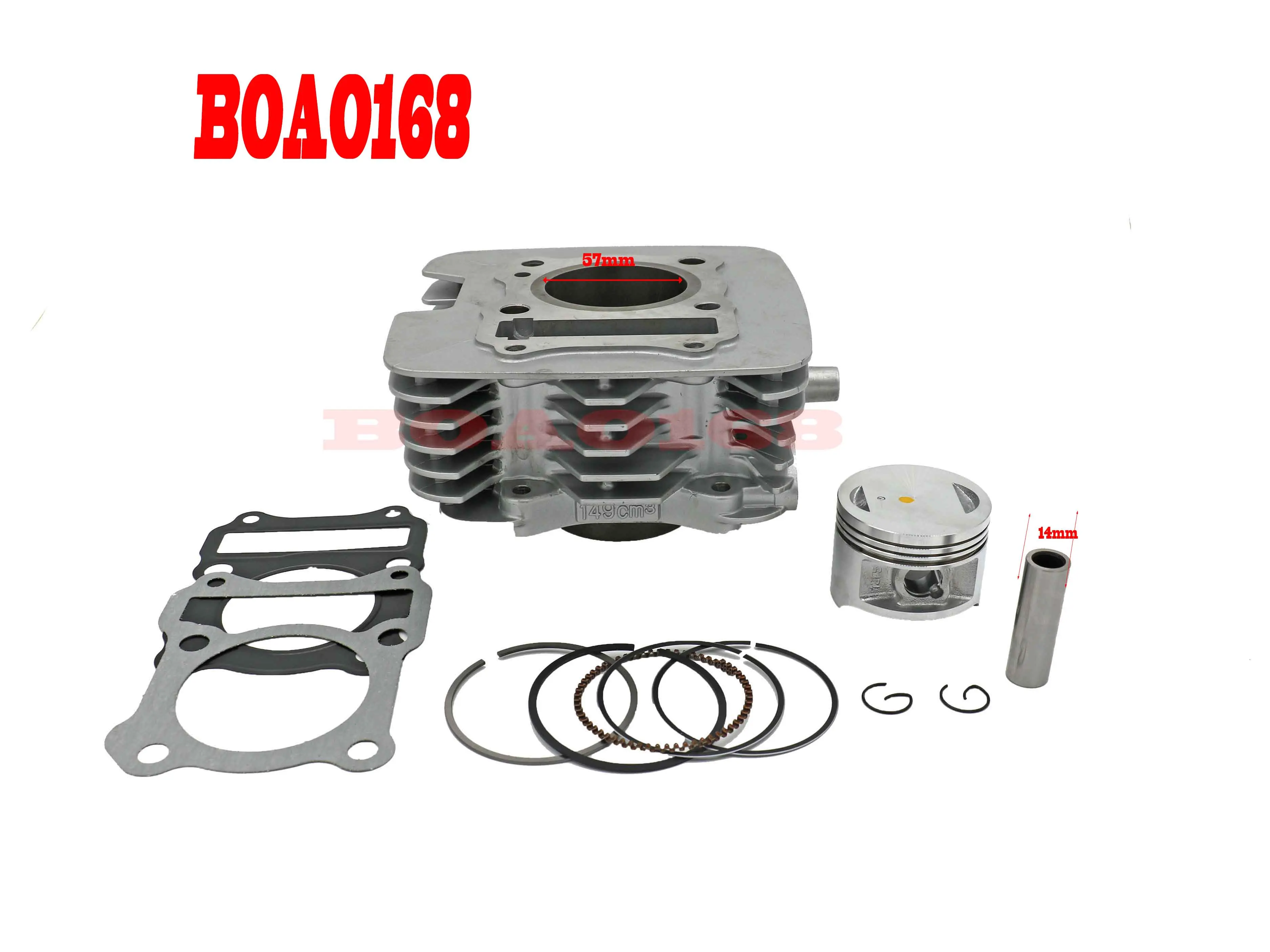 High Quality Motorcycle Cylinder Kit 57mm Bore For  EN150 GZ149 150 GZ EN 150 150cc EFI Engine Parts