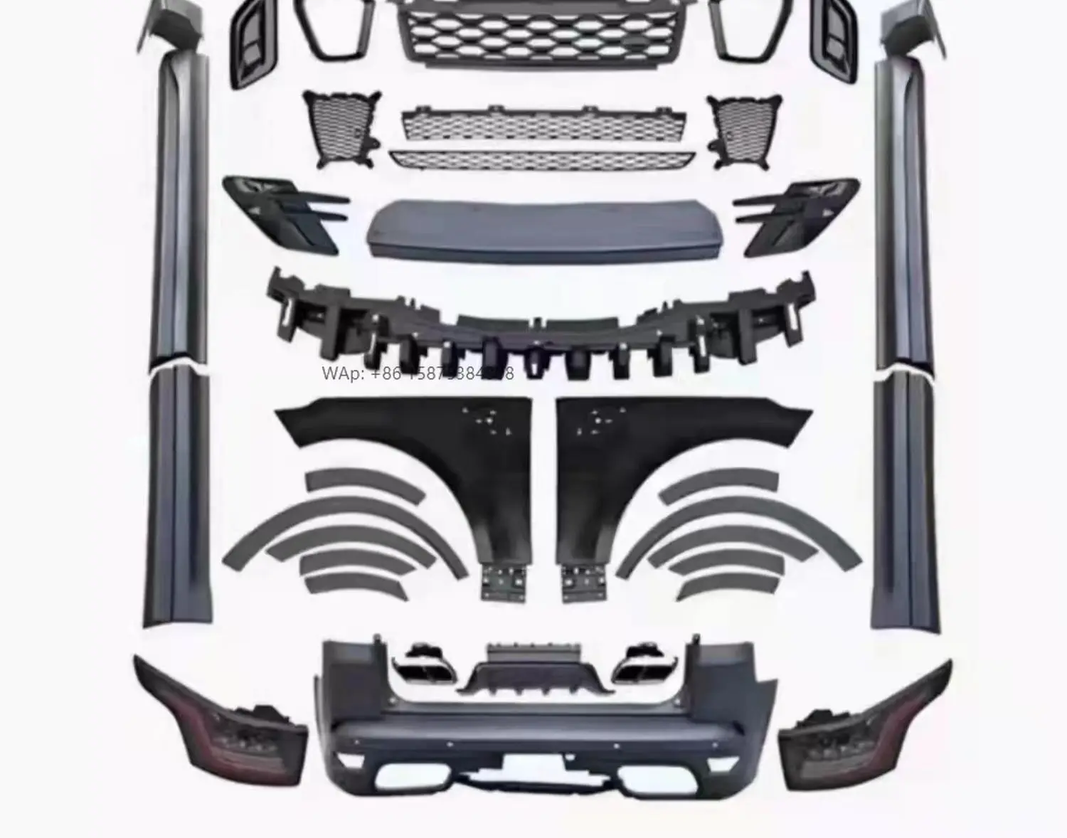 

Suitable for Range Rover Sport SVR Big Encircle Old to New Front and Rear Bars Assembly Old to New China Net Headlight Taillight