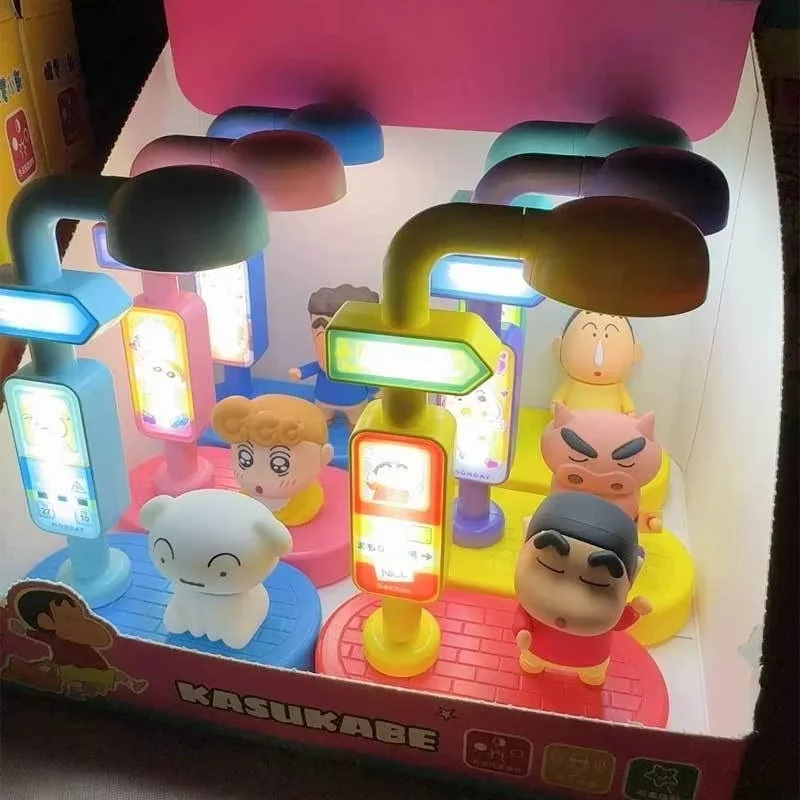 Genuine Mai And Crayon Shin-Chan Voice-Controlled Light Blind Box Voice-Awakened Night Light Trendy Control Light Toy Ornament