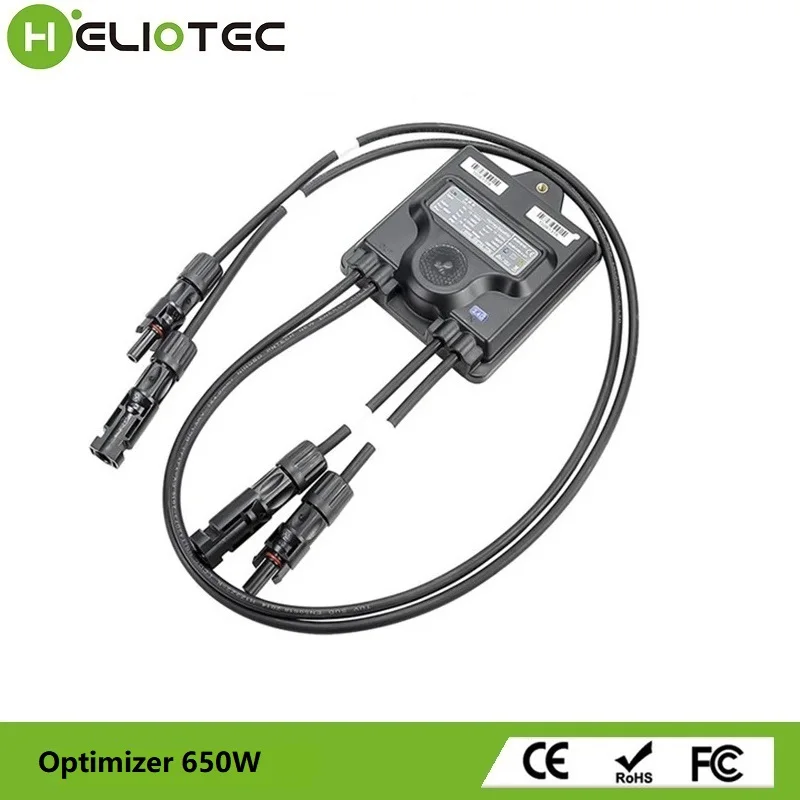Imagem -03 - Heliotec-otimizador de Energia Fotovoltaica Monitoramento de Painel Solar em Tempo Real Limitação de Tensão Anti-hotspot Mppt Entrada 12v75v 650 w 800 w 1600w Ip68