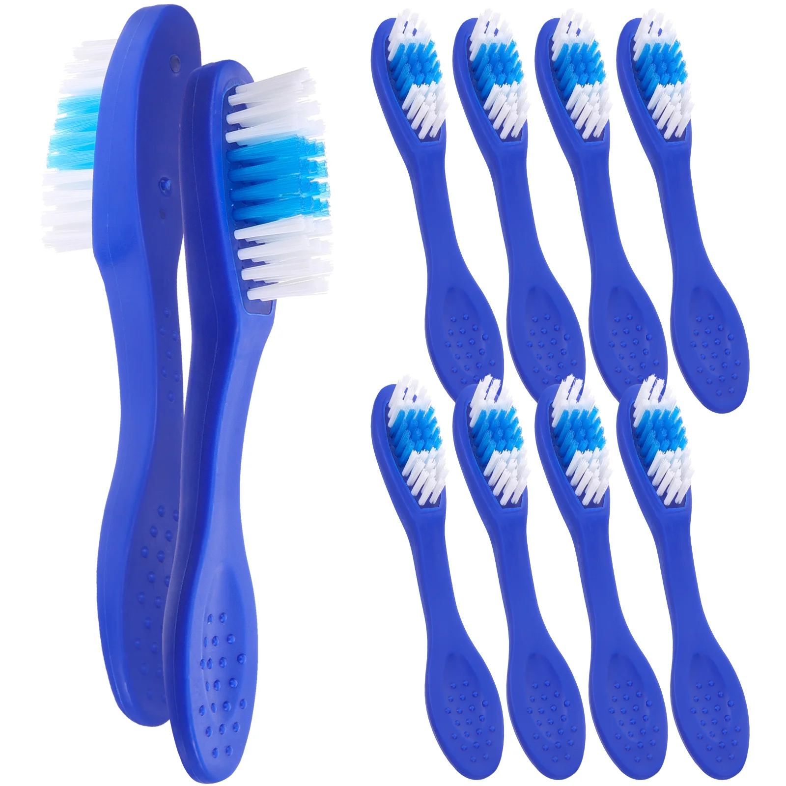 10 Pcs Toothbrush Prison Teeth Wear-resistant Fingerprint Travel Use Portable Child