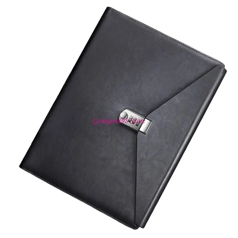 Premium Password Document Folders with PU Leather Cover for Secure Filing and Great Presentation for Office Travel