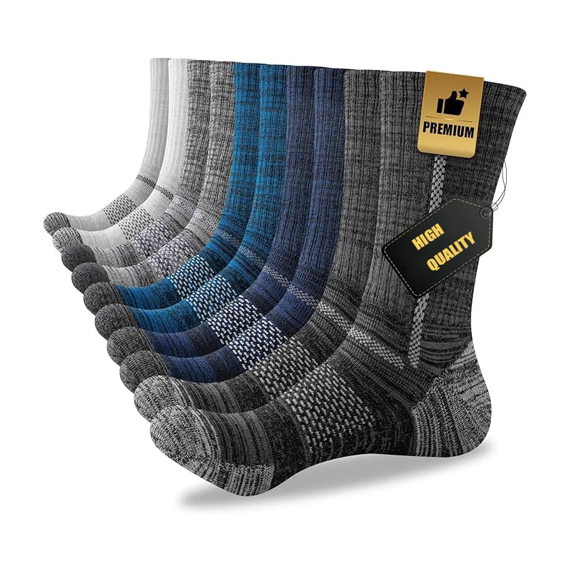 

5 Pairs Men's Sports Socks Mid-tube Business Socks Sweat-absorbing Breathable Casual Fashion Outdoor Cycling Athletic Work Socks