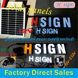 Customized LED luminous character outdoor store sign neon light track luminous character combination letter waterproof