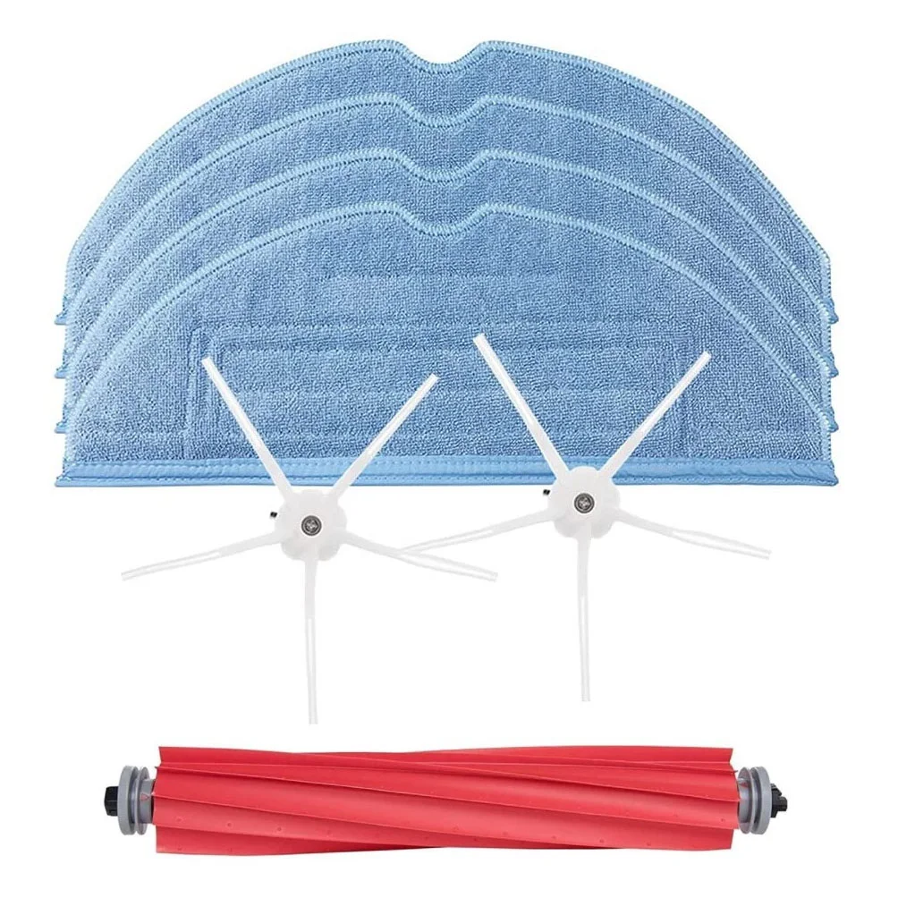 إكسسوارات مكنسة كهربائية ، فرشاة رئيسية وجانبية ، مناديل ميكروفايبر ، قماش لروبوروك S7 ، T7 ، T7S Plus