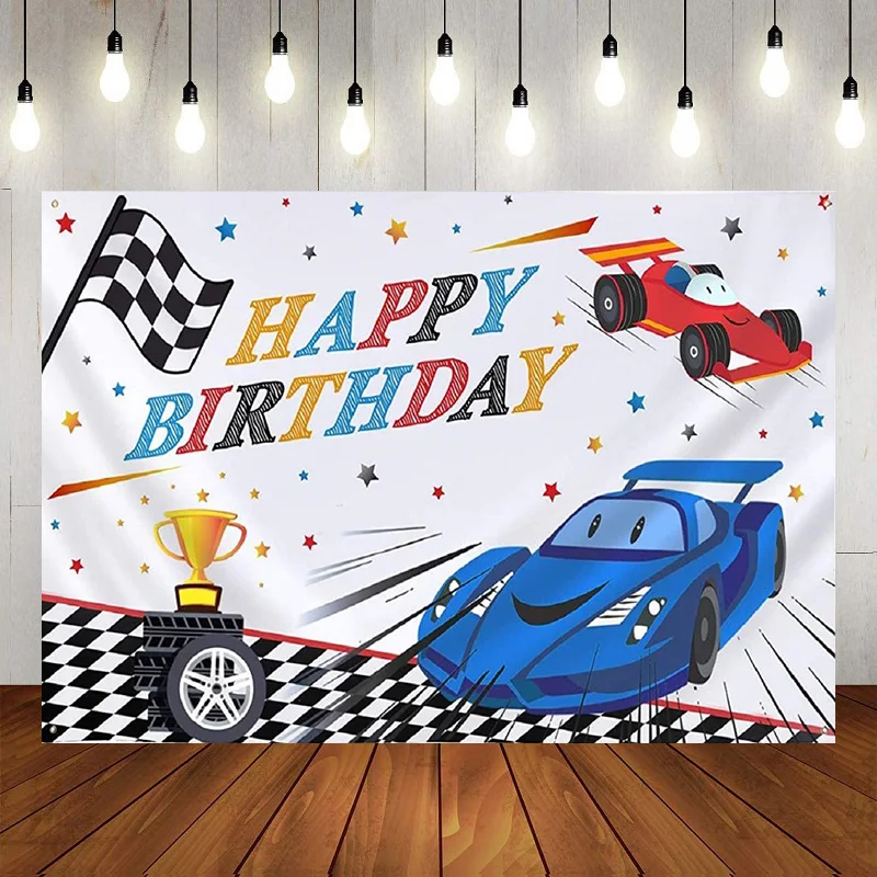 Photography Backdrop Station Vintage Car Bithday Party Route 66 Gas Background Photo Banner Poster Decoration Party Baby Showe