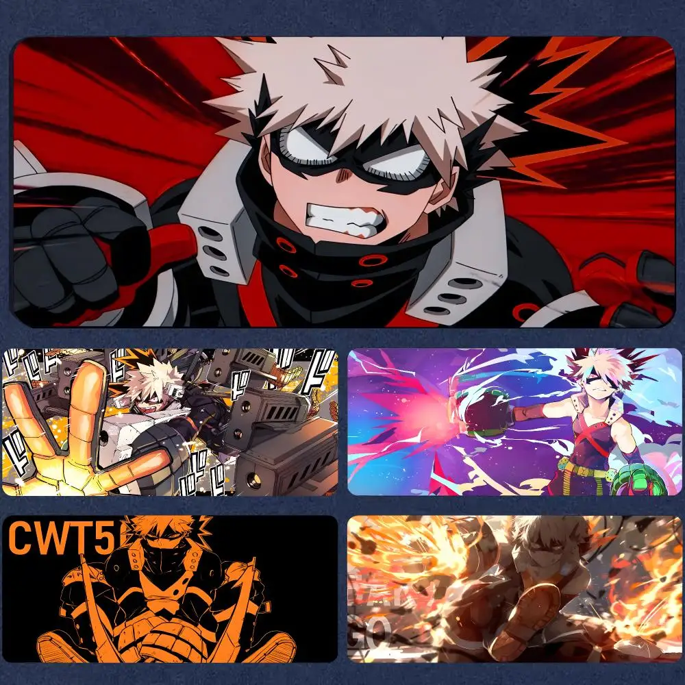 My Hero Academia Katsuki Bakugo Mouse Pad Mousepad Large Gaming Mouse Pad LockEdge Thickened Computer Keyboard Table Desk Mat