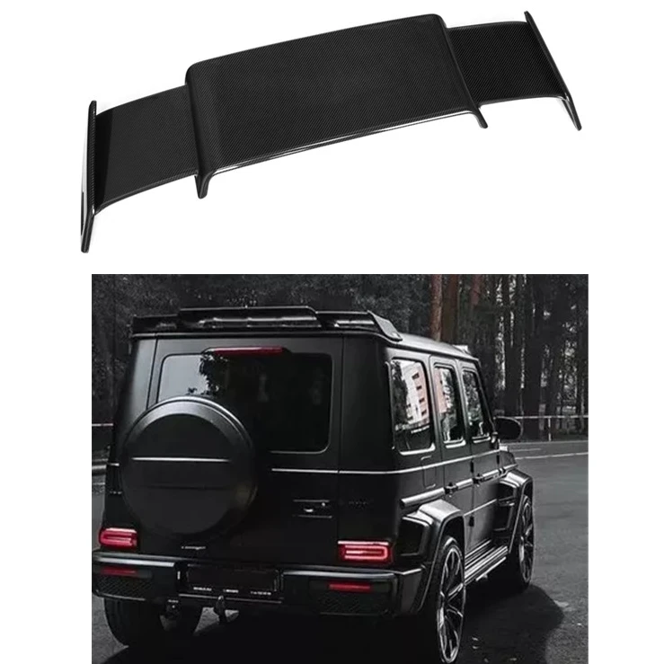 100% Dry Carbon Fiber B Type Roof spoilers for Mercedes-Benz G class W464 Auto Parts Pure carbon Spoiler