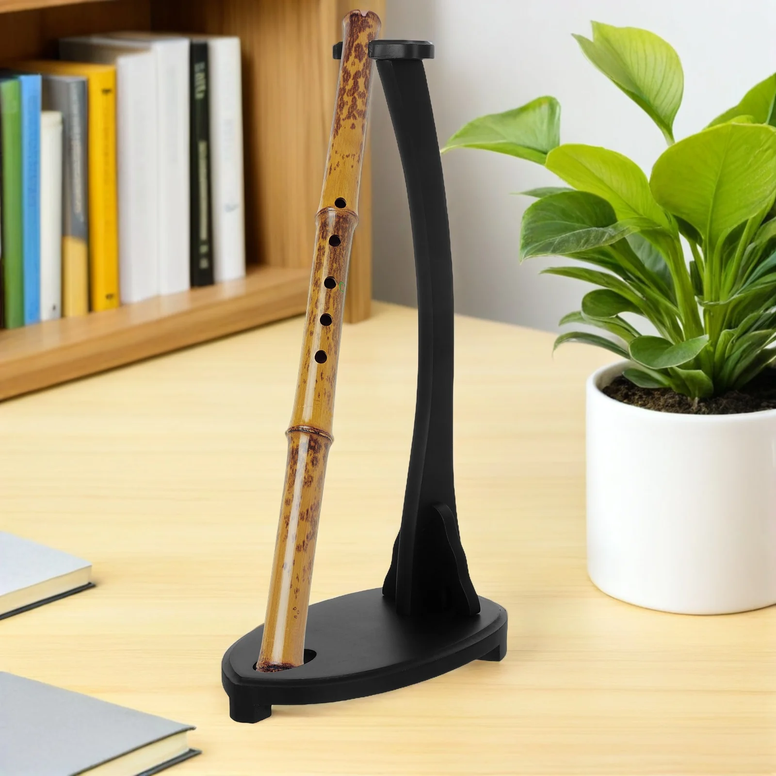 

Erhu Display Stand Desktop Flute Holder Clarinet Rack for Woodwind Instrument Organizer Bracket