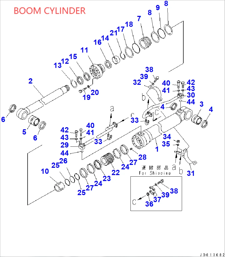 KOMATSU PC270-8 BOOM/ARM/BUCKET CYLINDER SEAL KIT AND MAIN PUMP MAIN VALVE SWING MOTOR TRAVEL MOTOR AND CENTER JOINT SEAL KIT