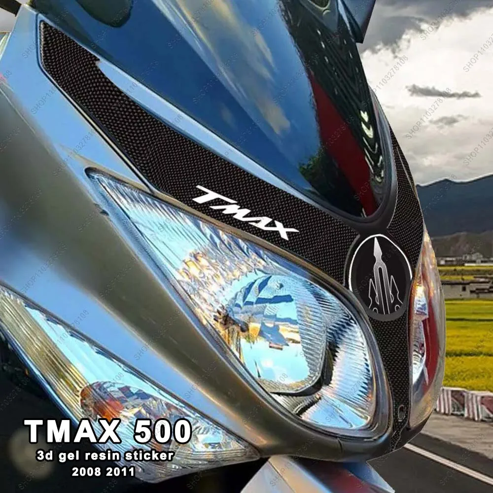 

For TMAX 500 T MAX 2008 2011 Limited Edition 3D gel Resin Motorcycle fuel Tank Pad Protection Sticker New Decorative Decal