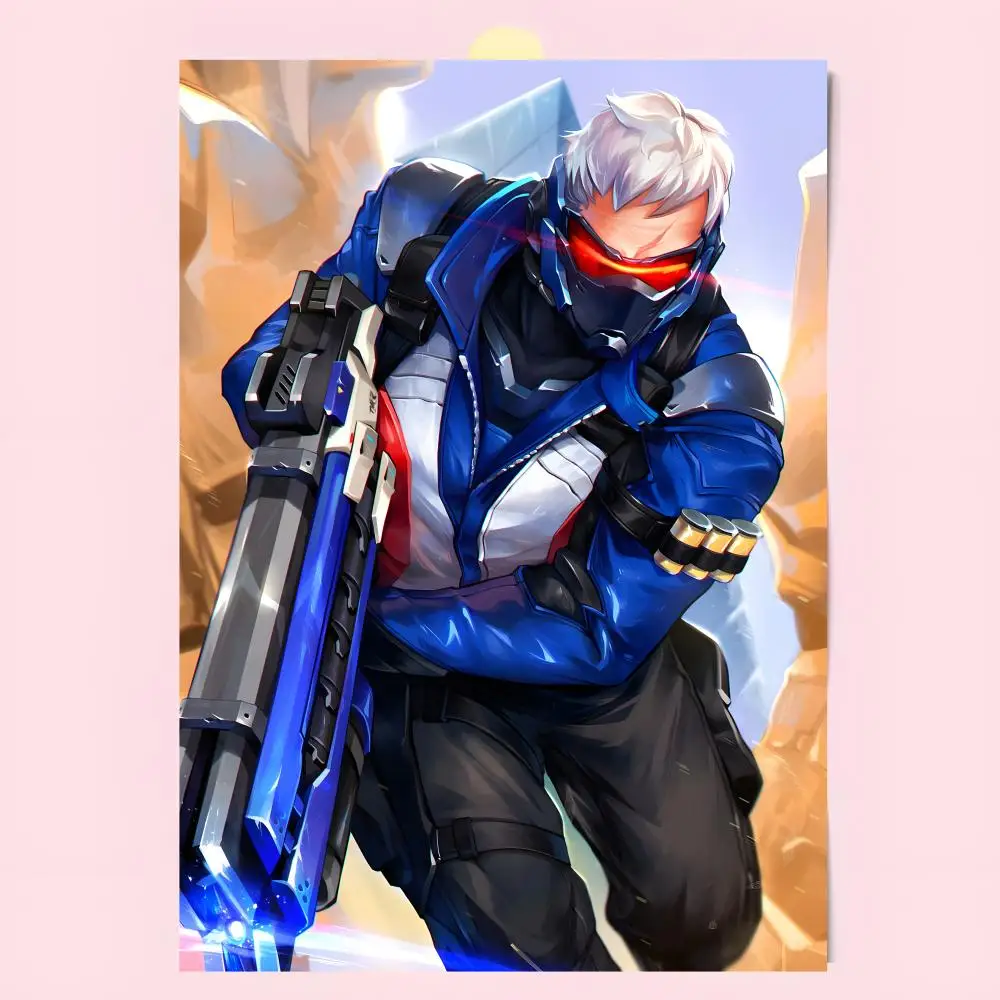 Game Shooter F-Final Combat Poster Fashion Art Removable Wall Poster Home Accent for Bedroom & Dorm