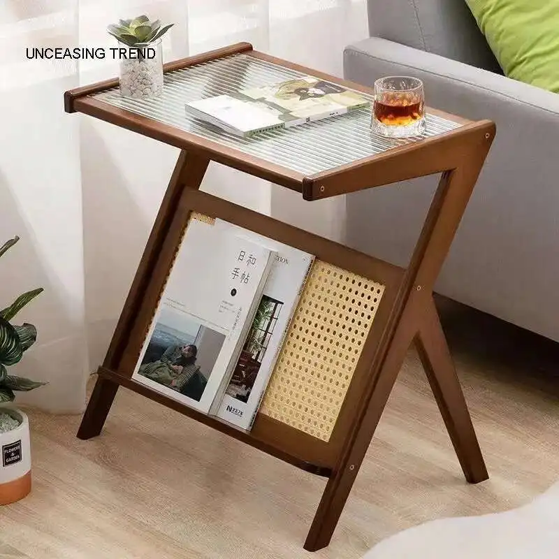 

Small Coffee Table Bedside Table Sofa Side Cabinet Changhong Glass Round Square Tea Table Japanese Corner Several Mini