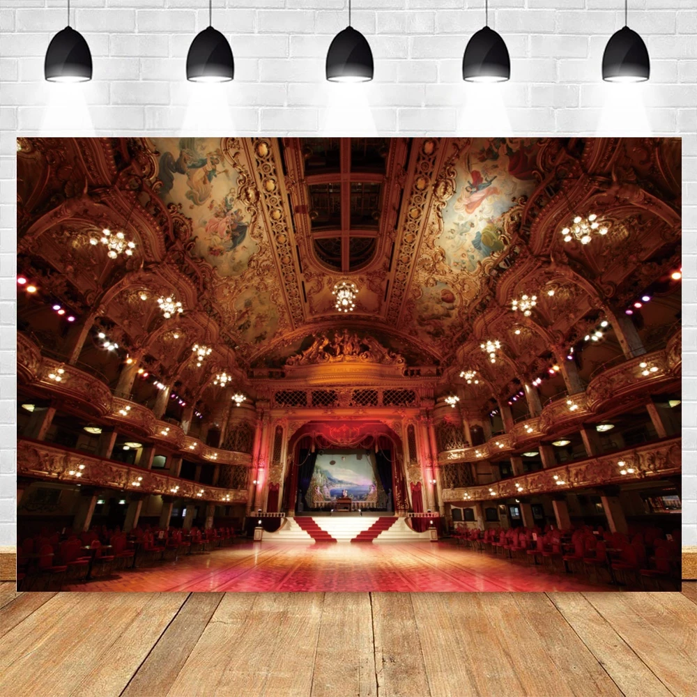 فاخر قصر القلعة التصوير خلفية الكنيسة القديمة السجادة الحمراء الدرج الزفاف صورة عيد ميلاد الطفل التصوير الفوتوغرافي خلفية ديكور