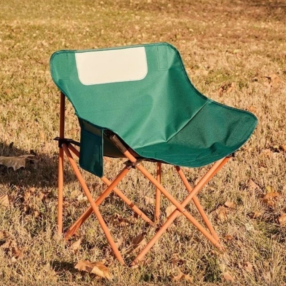 Campingstühle, klappbarer Outdoor-Mondstuhl, tragbarer Reise-Picknickstuhl für Kunststudenten, zum Skizzieren, Malen, Angeln, Wandern – Detail 3
