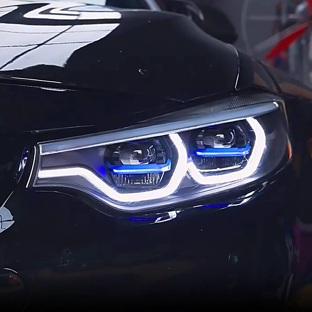 

2013-19 Upgrade IKON Lasr Light LED Headlight LHD for BW 4 Series F32 440i F33 F36 M3 F80 M4 F82