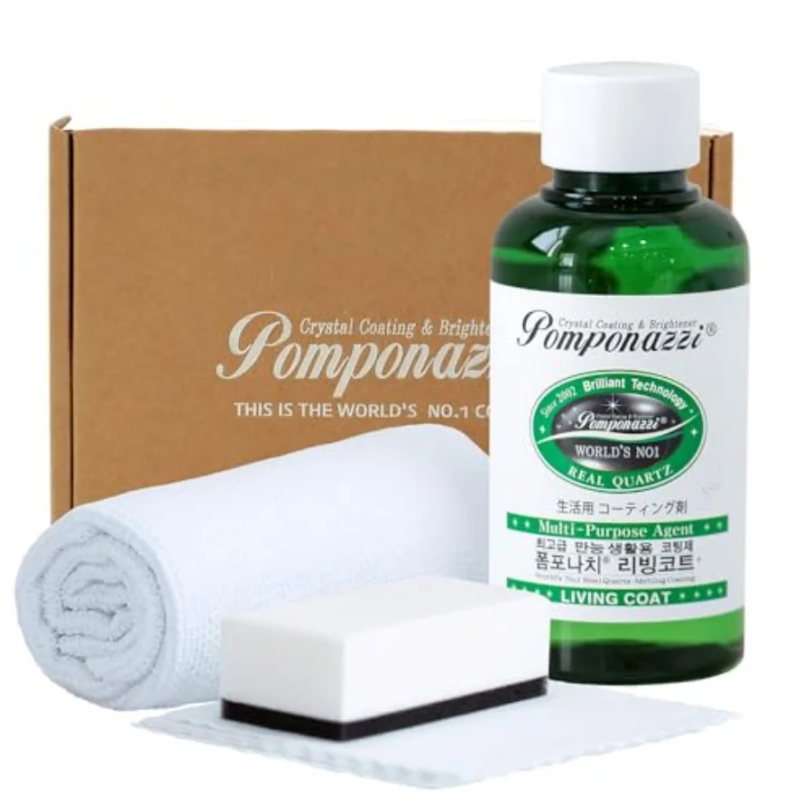 

Professional Ceramic Coating Kit for Home - Shine Seal and Protect Countertops Kitchen Bathroom Glass Stainless Steel - Repels