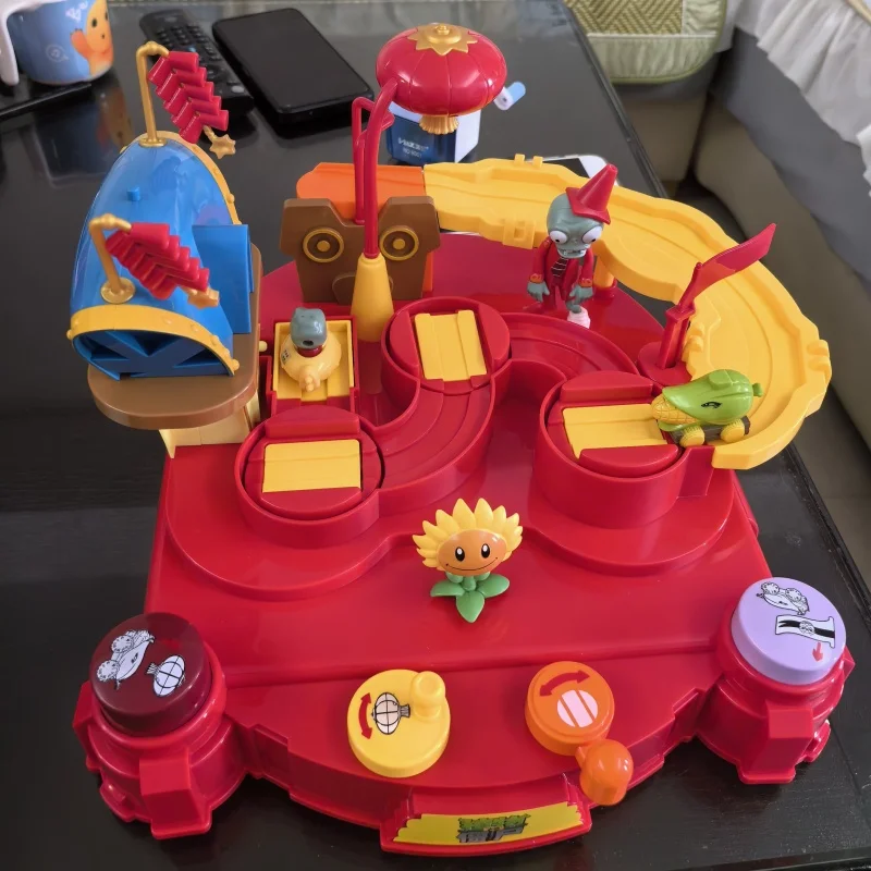 

Plants Vs Zombies New Year Happy Adventure Challenge Sound And Light Edition Children'S Rail Sliding Toy Gift Box