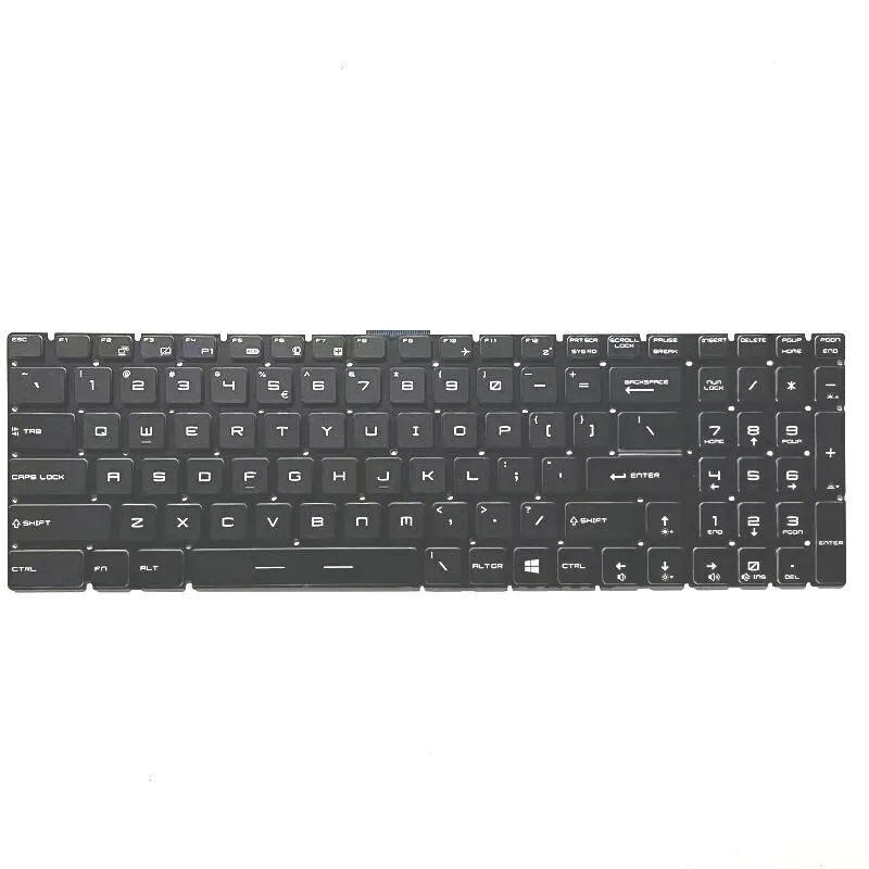 For MSI GS75 Stealth 10SE 10SF 8SE 8SG MS-17G1 Keyboard W/ Per-Key RGB Backlight