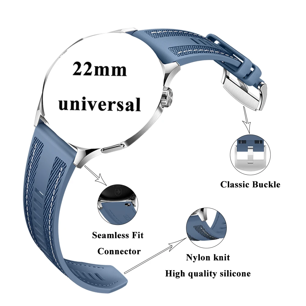 22mm Bracelet Compatible with Amazfit BIP 5 46mm BIP 5 Unity 49mm Cheetah Pro 47mm Breathable Strap for Amazfit Balacne GTR 3 4