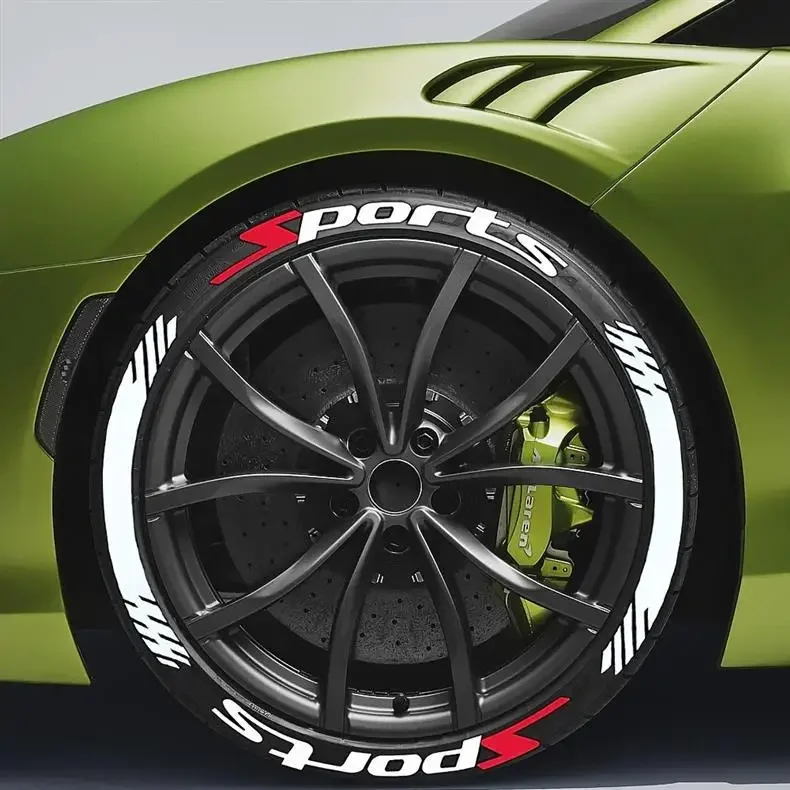 Car Stickers Tire Letter Decal Sport Tyre Sidewall Alphabet Sticker for SUV Truck Wheel Rim Modification Accessories
