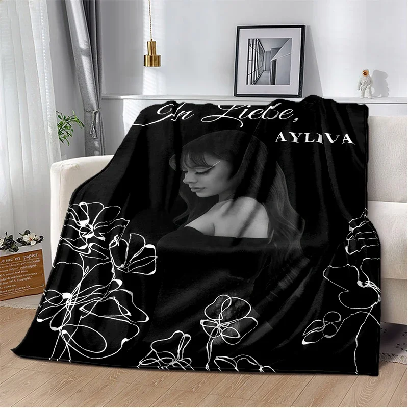 

Мягкое фланнелевое одеяло Ayliva Lieb Pop Singer HD для кровати, дивана, пикника, уютный плед для спальни, для использования на улице, подарок для детей