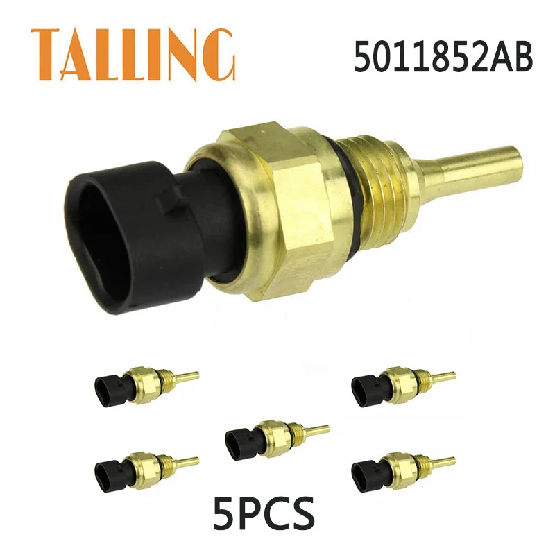 

5Pcs Coolant Water Temperature Sensor for Cummins Dodge RAM 2500 3500 4500 5500 Diesel Nissan Titan XD 5011852AB 4954905 3865312