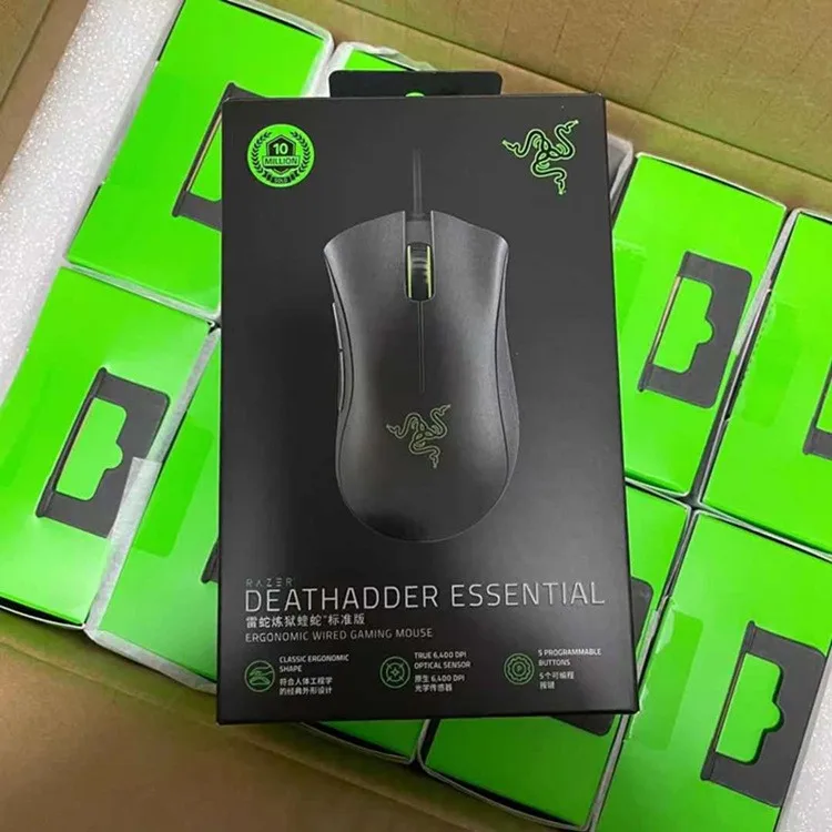 Razer Deathadder Essential Wired Gaming Mouse 5 Hyperesponse Buttons 6400 DPI Optical Mouse Razer