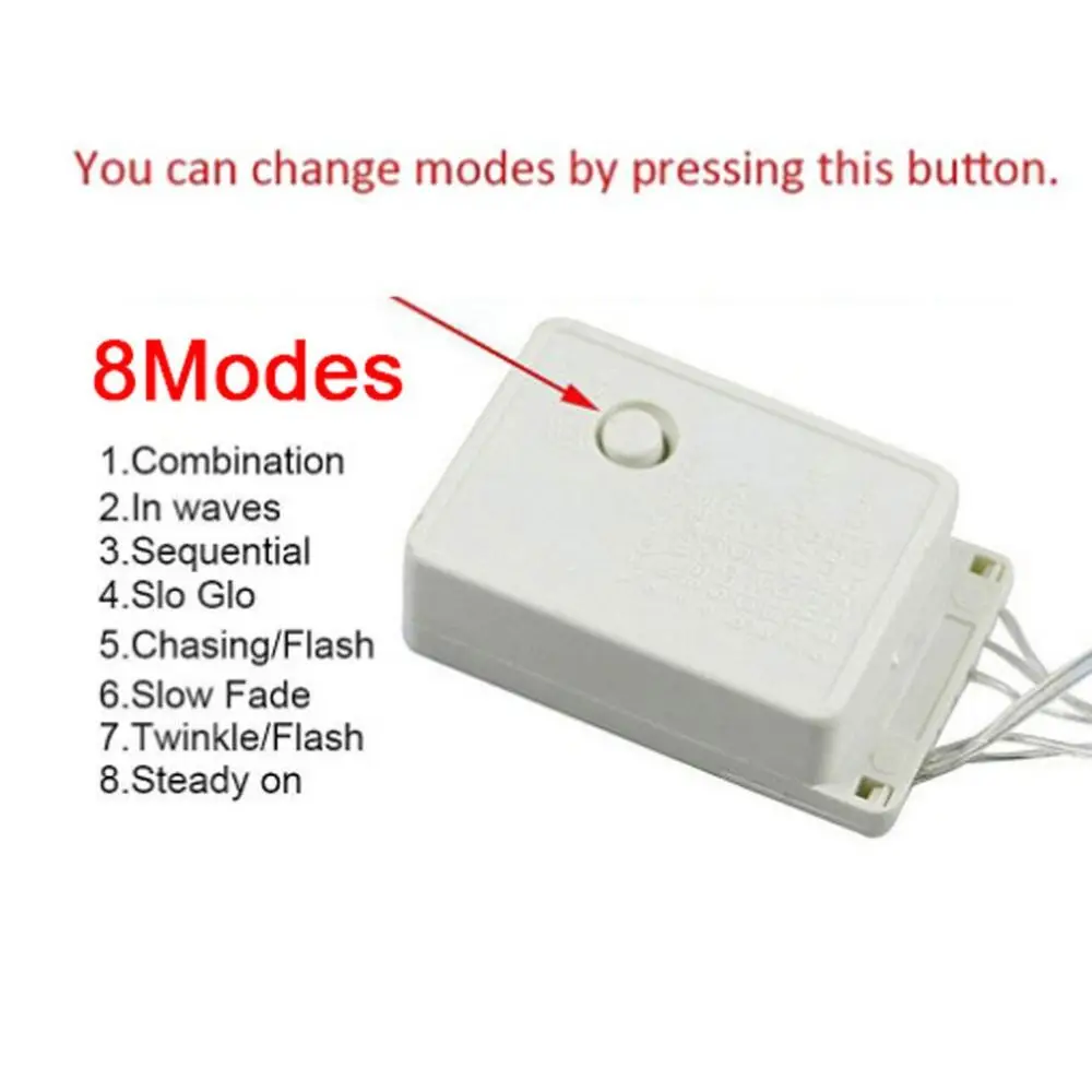 20M lengte LED-lichtslingers Waterdicht 8 modi Waterval Fairy Light Ultra Bright Outdoor String Light Home Decor