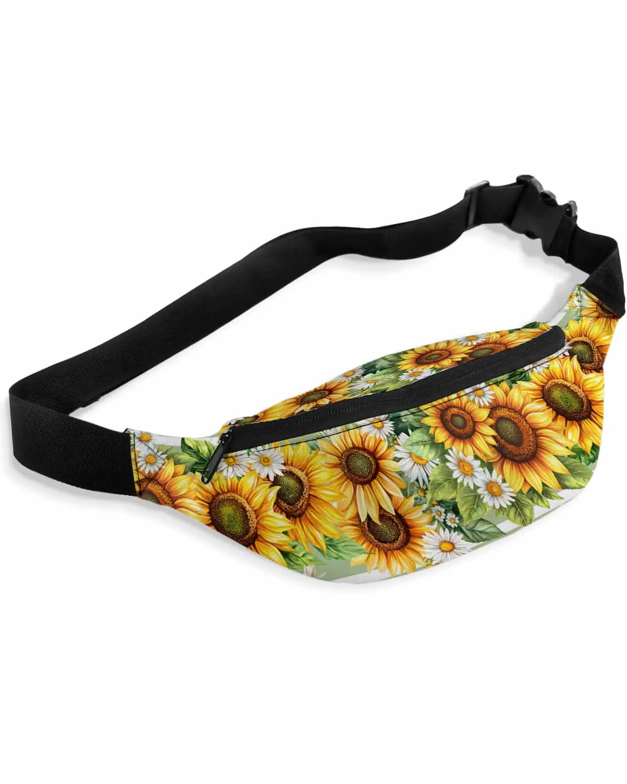 

Summer Country Sunflower Flowers Waist Bag Women Men Belt Bags Large Capacity Waist Pack Unisex Crossbody Chest Bag