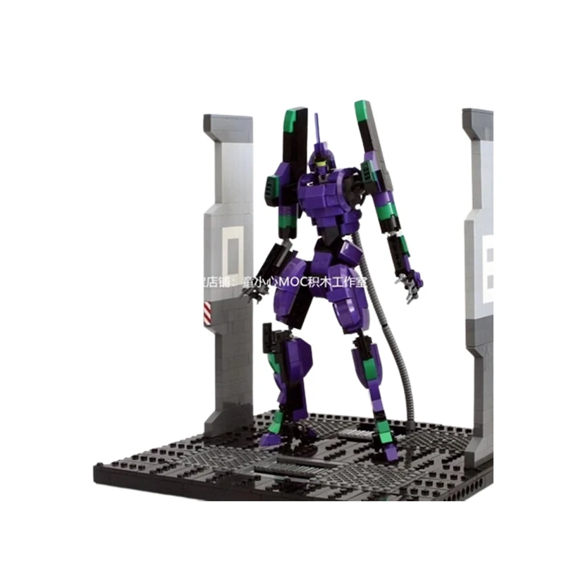 

MOC Mecha Series Purple Building Block Robot DIY Model Puzzle Collection Experts Brick Toys Education Children Birthday Gifts