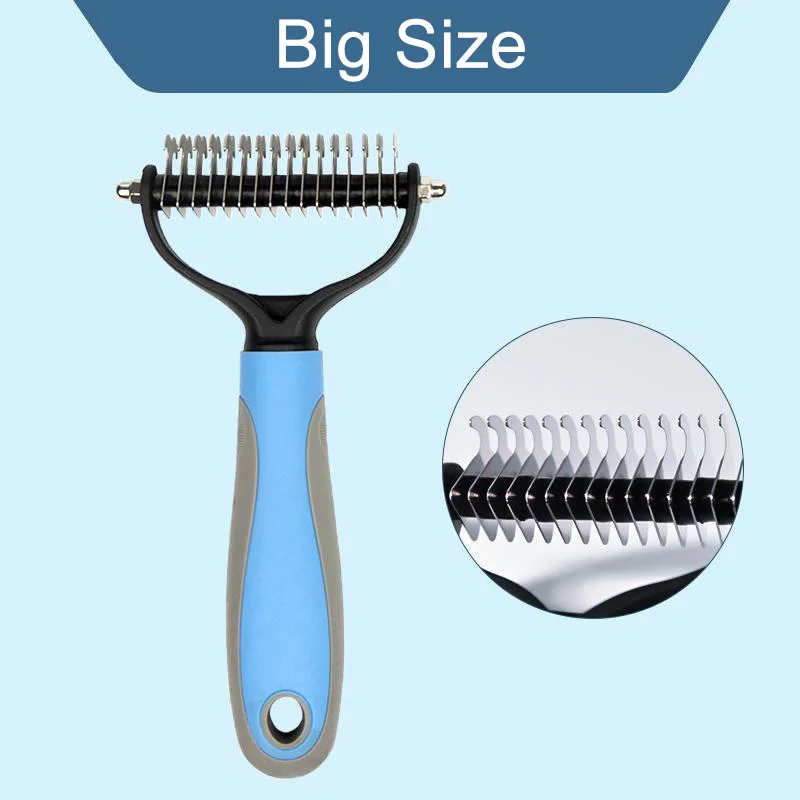 Professional A Pet Double-sid Knot Comb Brush Dog Hair Remover Pet Hair Cutter Puppy Cat Comb Brushes Dogs Shedding Supplies
