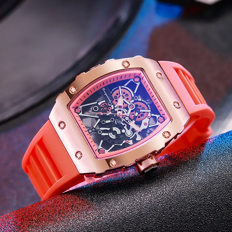 2024 New Fashion Men Luxury Watches Men Big Silicone Jelly Casual Quartz Watch For Gifts Relogio Masculino Male Wristwatches Hot